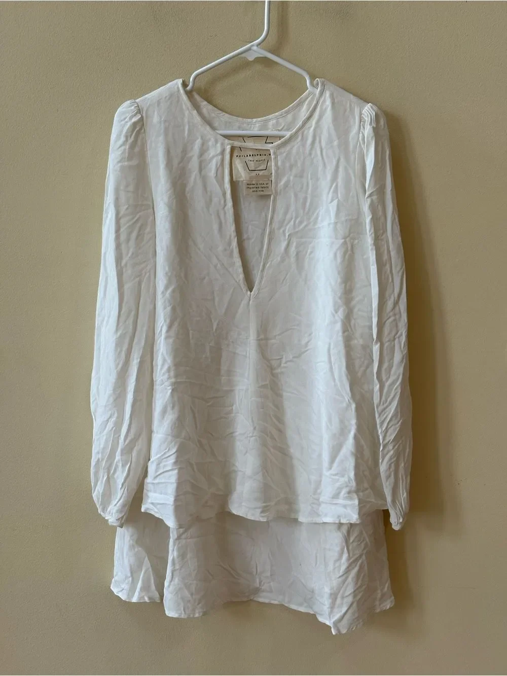 Free People Beck Tunic Dress White